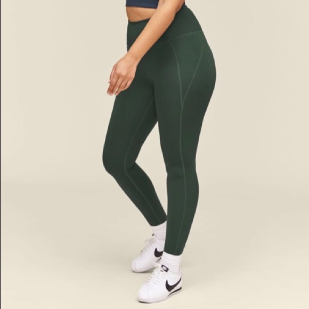 Girlfriend Collective leggings in Moss